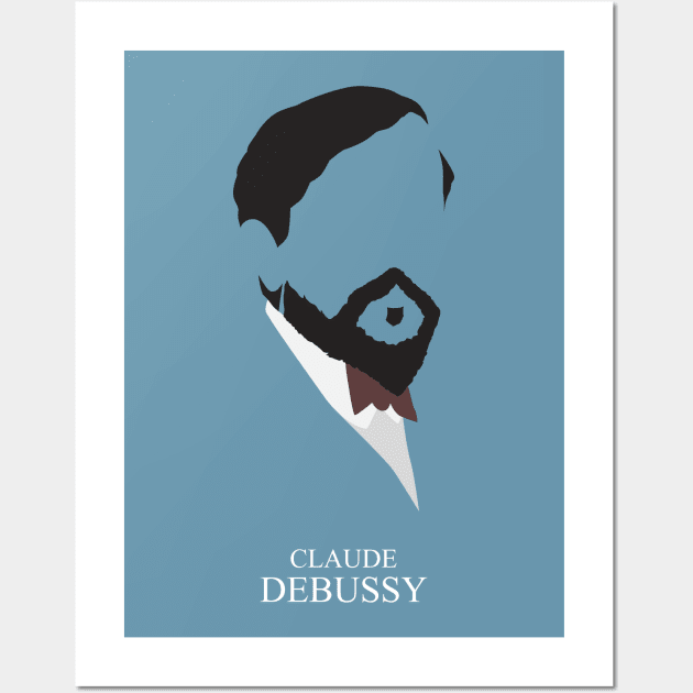 Claude Debussy - Minimalist Portrait Wall Art by Wahyu Aji Sadewa